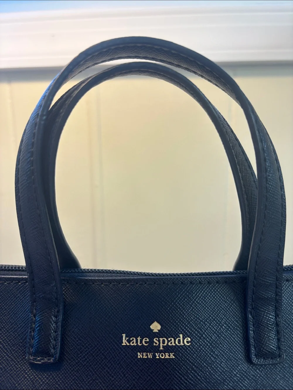 EUC Kate Spade Greta Court Ina Glitter Satchel Crossbody Bag Black